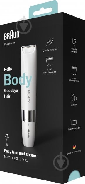 Триммер Braun BS1000 Body Mini - фото 11