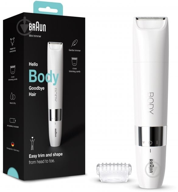 Триммер Braun BS1000 Body Mini - фото 9