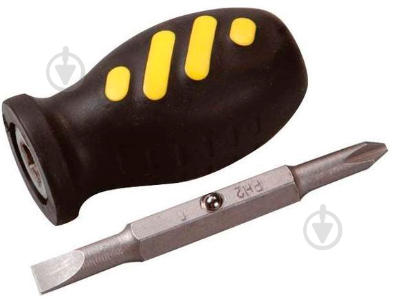 Отвертка MasterTool 2-В-1 насадка 75 мм РН2/SL6 40-0177 - фото 1