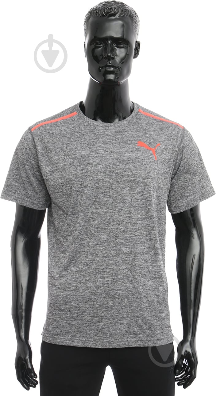 Футболка Puma BONDED TECH SS TEE 51463001 р.M темно-серый - фото 1