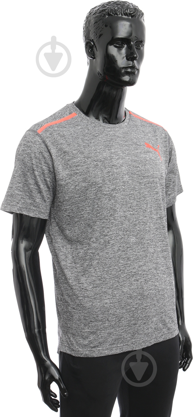 Футболка Puma BONDED TECH SS TEE 51463001 р.S темно-серый - фото 2