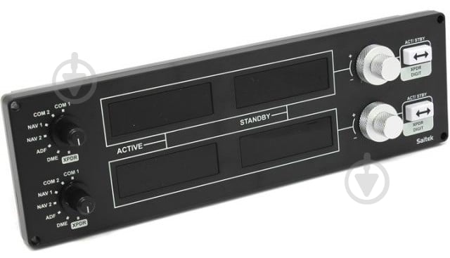 Панель приборная Logitech G Saitek PRO Flight Radio Panel 945-000011 - фото 2 Панель приборная Logitech G Saitek PRO Flight Radio Panel 945-000011 - фото 2