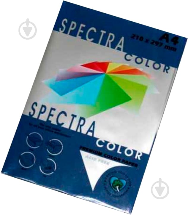 Бумага офисная цветная CRYSTAL A4 80 г/м темно-синий 100 листов - фото 2