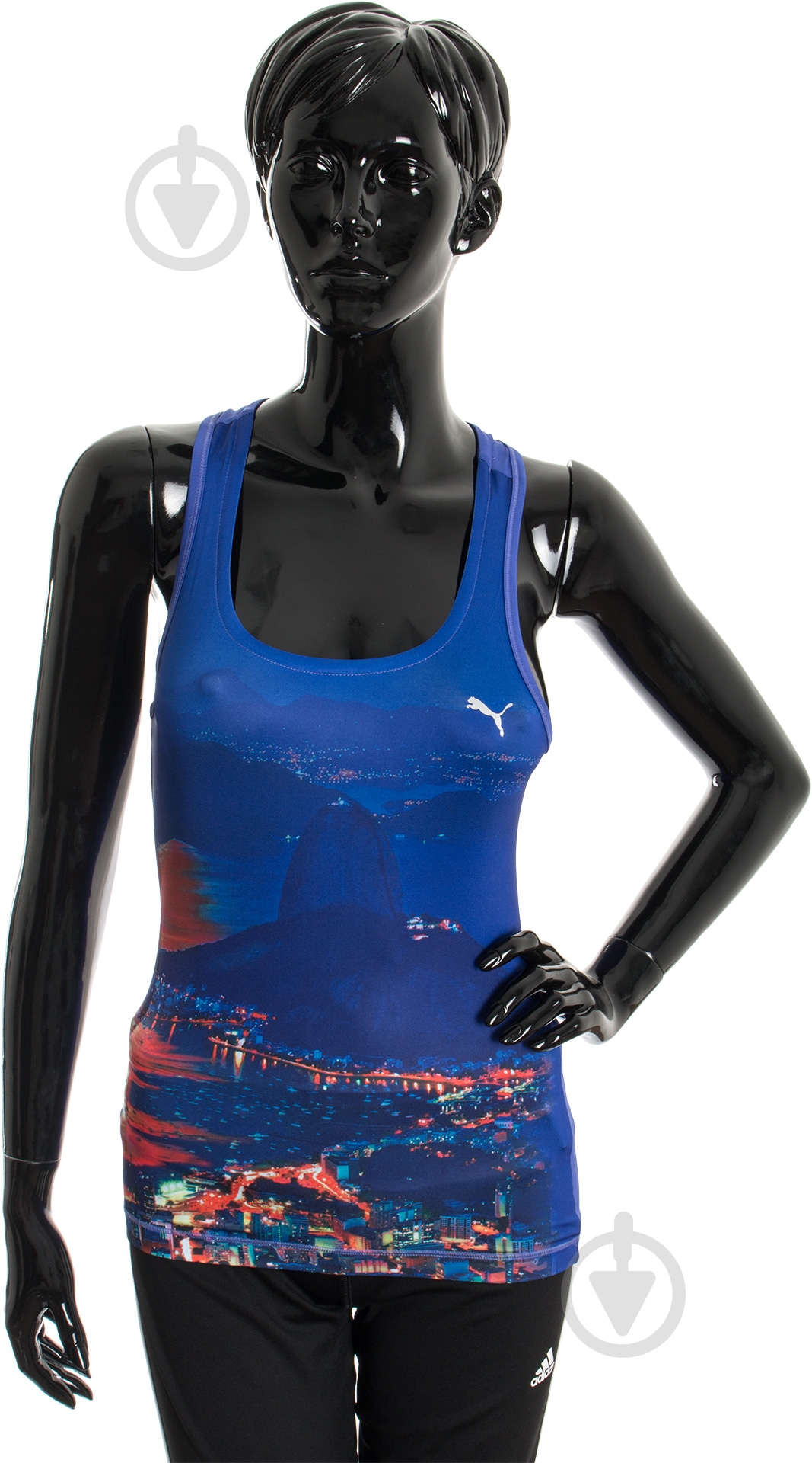 Майка Puma Essential Graphic Layer Tank 51466302 р.XS синий - фото 1 Майка Puma Essential Graphic Layer Tank 51466302 р.XS синий - фото 1