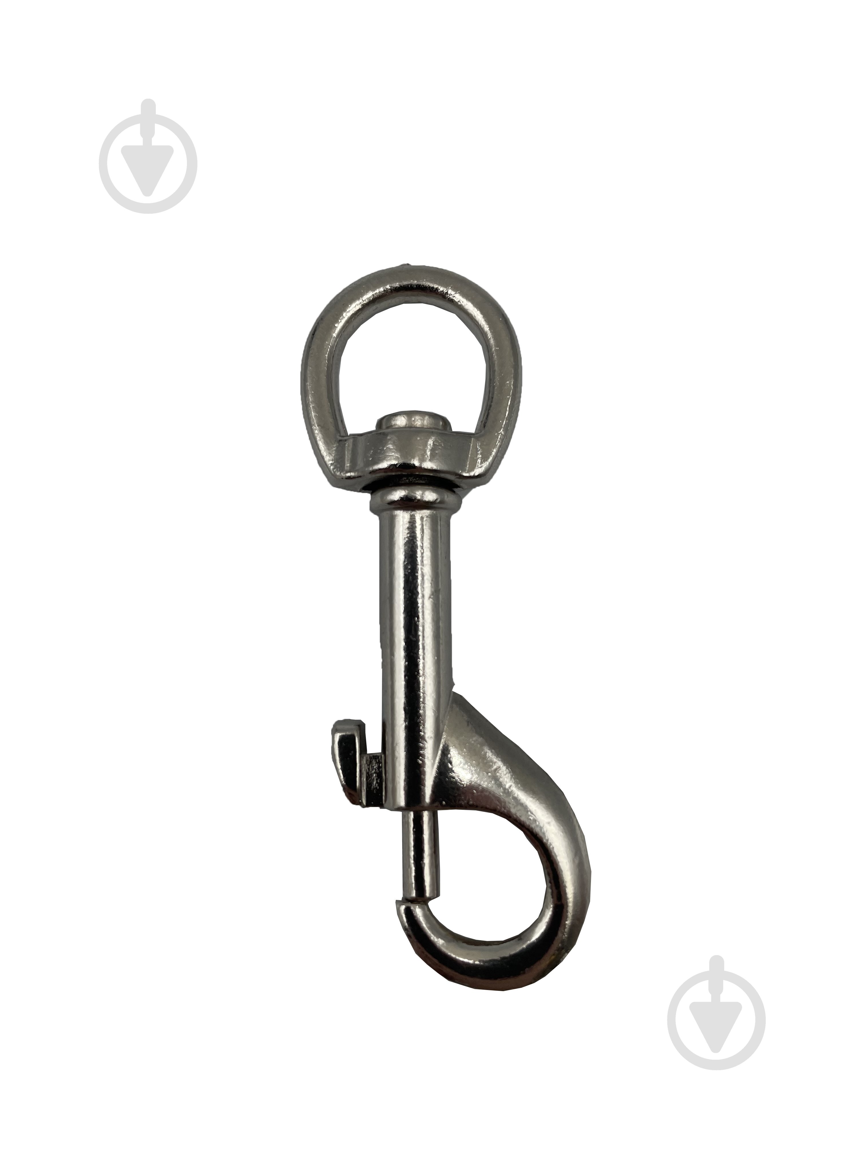 Карабін пружинний із вертлюгом 12x67 мм 12 мм сталь 1 шт. - фото 1