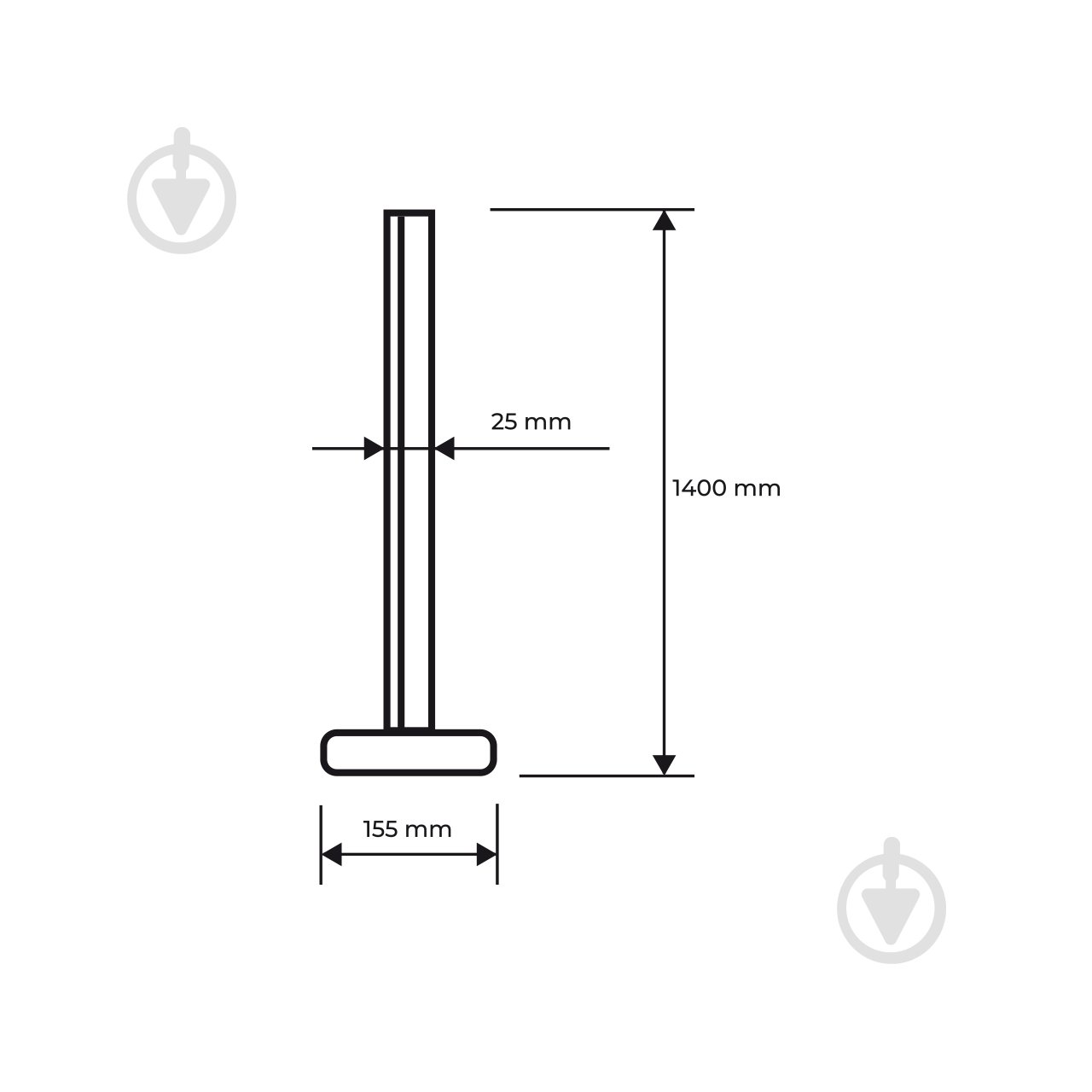 Торшер Eurolamp без цоколя зелений LED-FLD-15W(RGB)W - фото 4