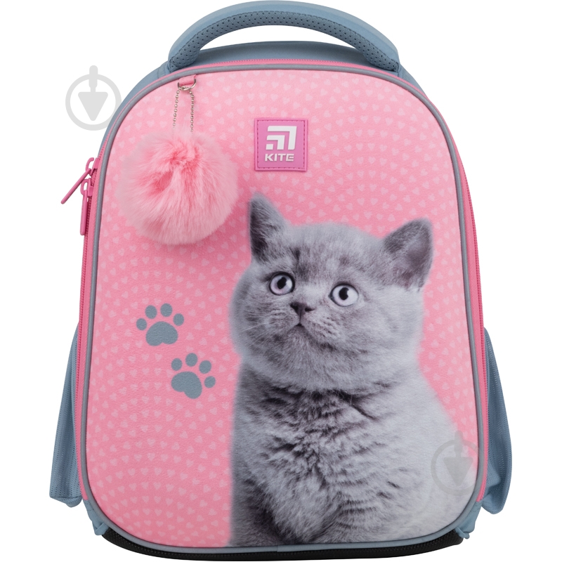 Рюкзак школьный KITE Education Fluffy Cat K22-555S-12 - фото 1