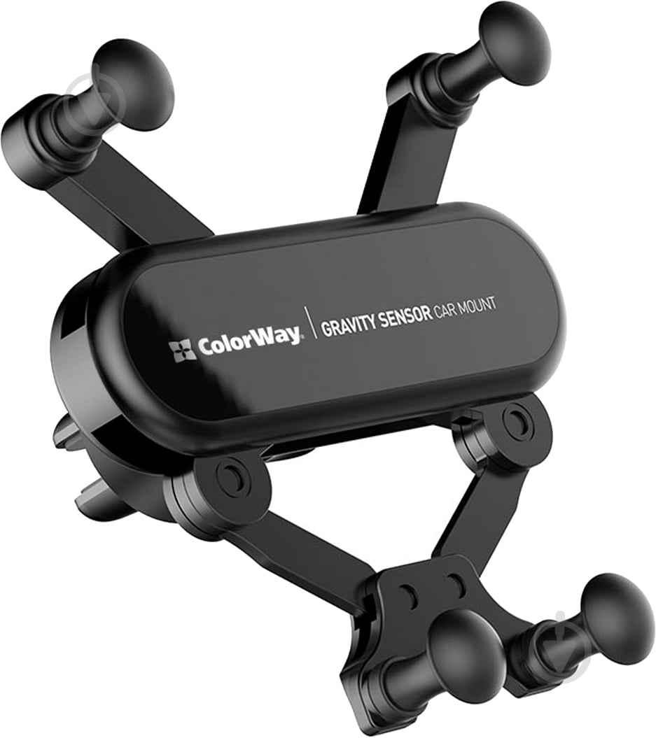 Автодержатель для телефона Gravity car mount ColorWay (CW-CHG11-BK) черный - фото 2