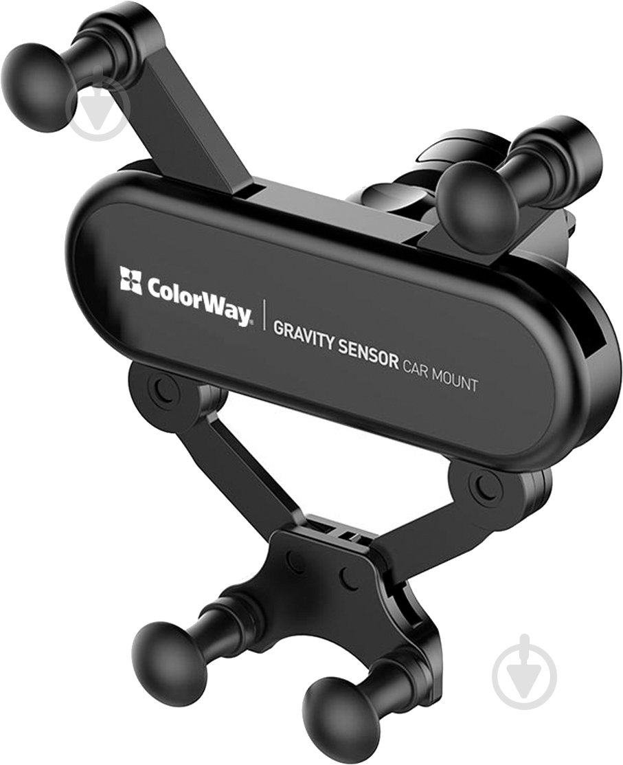 Автодержатель для телефона Gravity car mount ColorWay (CW-CHG11-BK) черный - фото 4