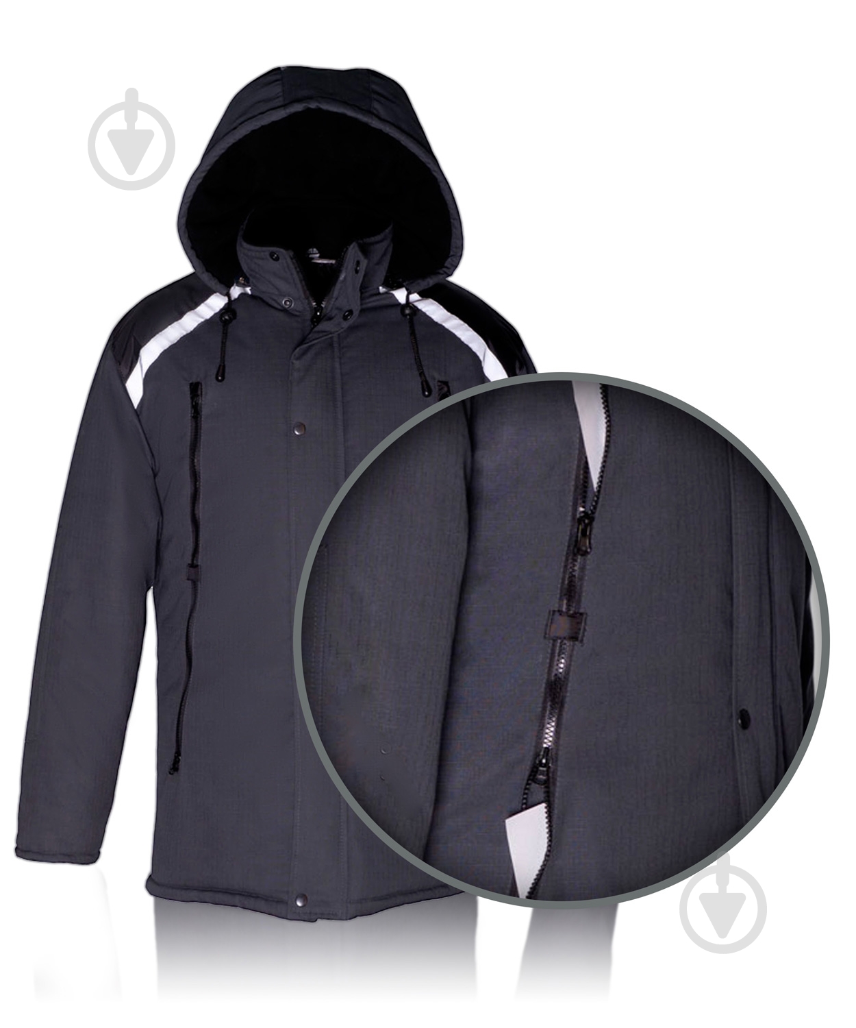 Куртка рабочая Торнадо Фрост р. 52-54 рост 3-4 03100-52-3 темно-серый - фото 2 Куртка рабочая Торнадо Фрост р. 52-54 рост 3-4 03100-52-3 темно-серый - фото 2