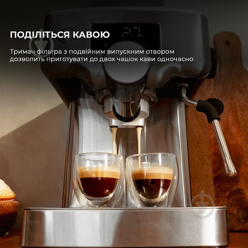 Кофеварка рожковая CECOTEC Power Espresso 20 Barista Compact - фото 3