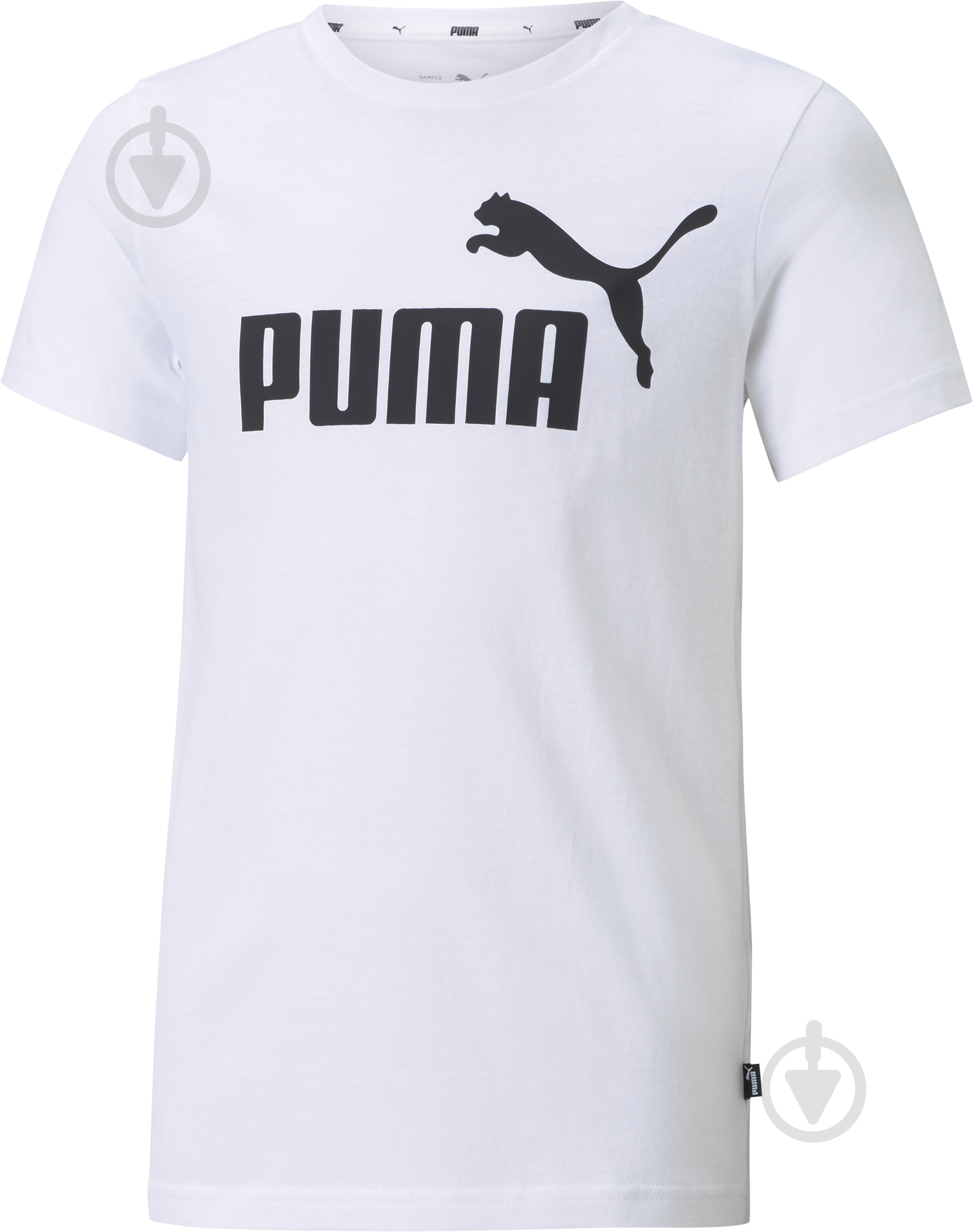 Футболка Puma ESS LOGO TEE B 58696002 р.104 белый - фото 1