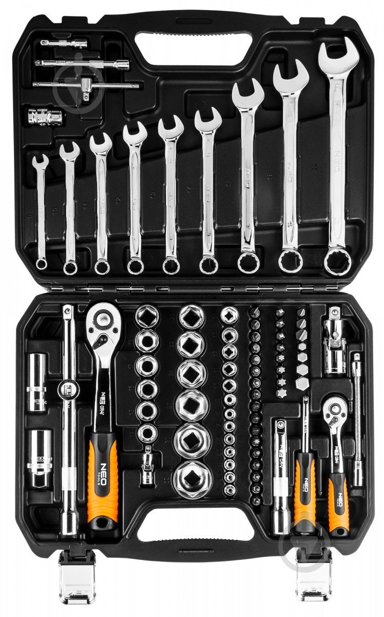 Набор головок NEO tools 1/4 + 1/2 82 шт. 08-672 - фото 2
