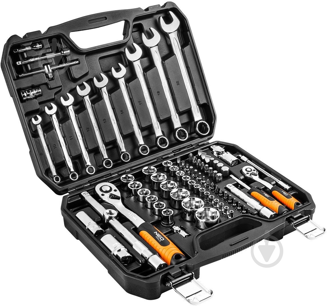 Набор головок NEO tools 1/4 + 1/2 82 шт. 08-672 - фото 1