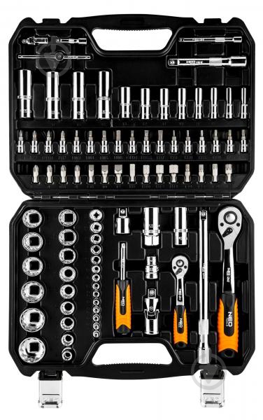 Набор головок 1/2, 1/4 NEO tools 86 шт. 08-664 - фото 2 Набор головок 1/2, 1/4 NEO tools 86 шт. 08-664 - фото 2