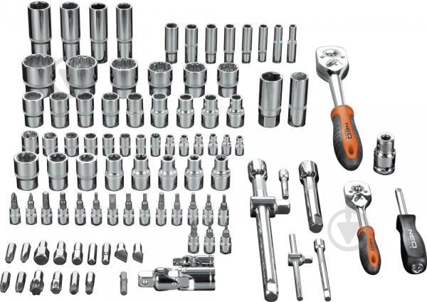 Набор головок 1/2, 1/4 NEO tools 86 шт. 08-664 - фото 4 Набор головок 1/2, 1/4 NEO tools 86 шт. 08-664 - фото 4