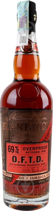 Ром Plantation Overproof 69% (3460410530493) 0,7 л - фото 2