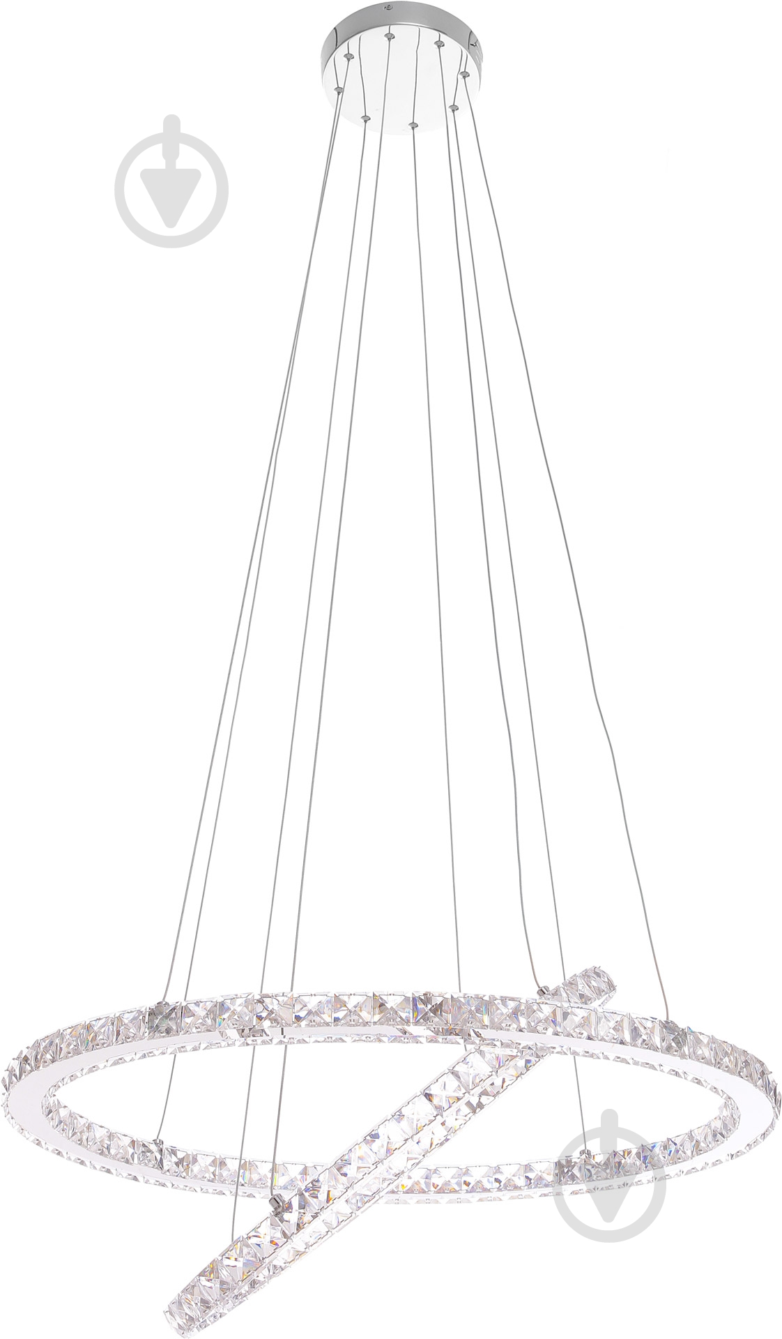 Люстра светодиодная Globo LED Marilyn I 2x24 Вт хром 67038-48A - фото 3