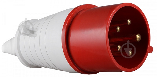 Вилка переносна із заземленням АСКОУКРЕМ ВП 32А/5 3Р+N+РЕ (025) червоно-білий - фото 1 Вилка переносна із заземленням АСКОУКРЕМ ВП 32А/5 3Р+N+РЕ (025) червоно-білий - фото 1