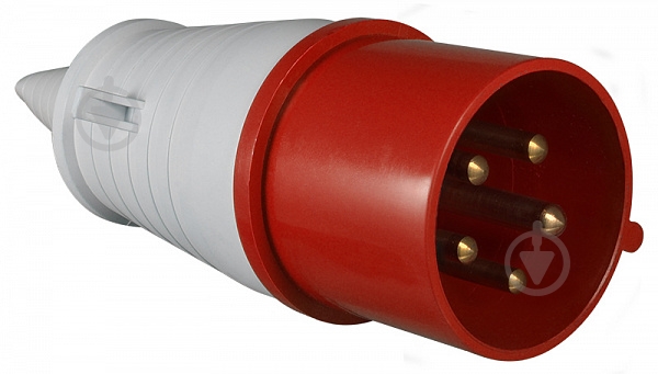 Вилка переносна із заземленням АСКОУКРЕМ ВП 32А/5 3Р+N+РЕ (025) червоно-білий - фото 2 Вилка переносна із заземленням АСКОУКРЕМ ВП 32А/5 3Р+N+РЕ (025) червоно-білий - фото 2