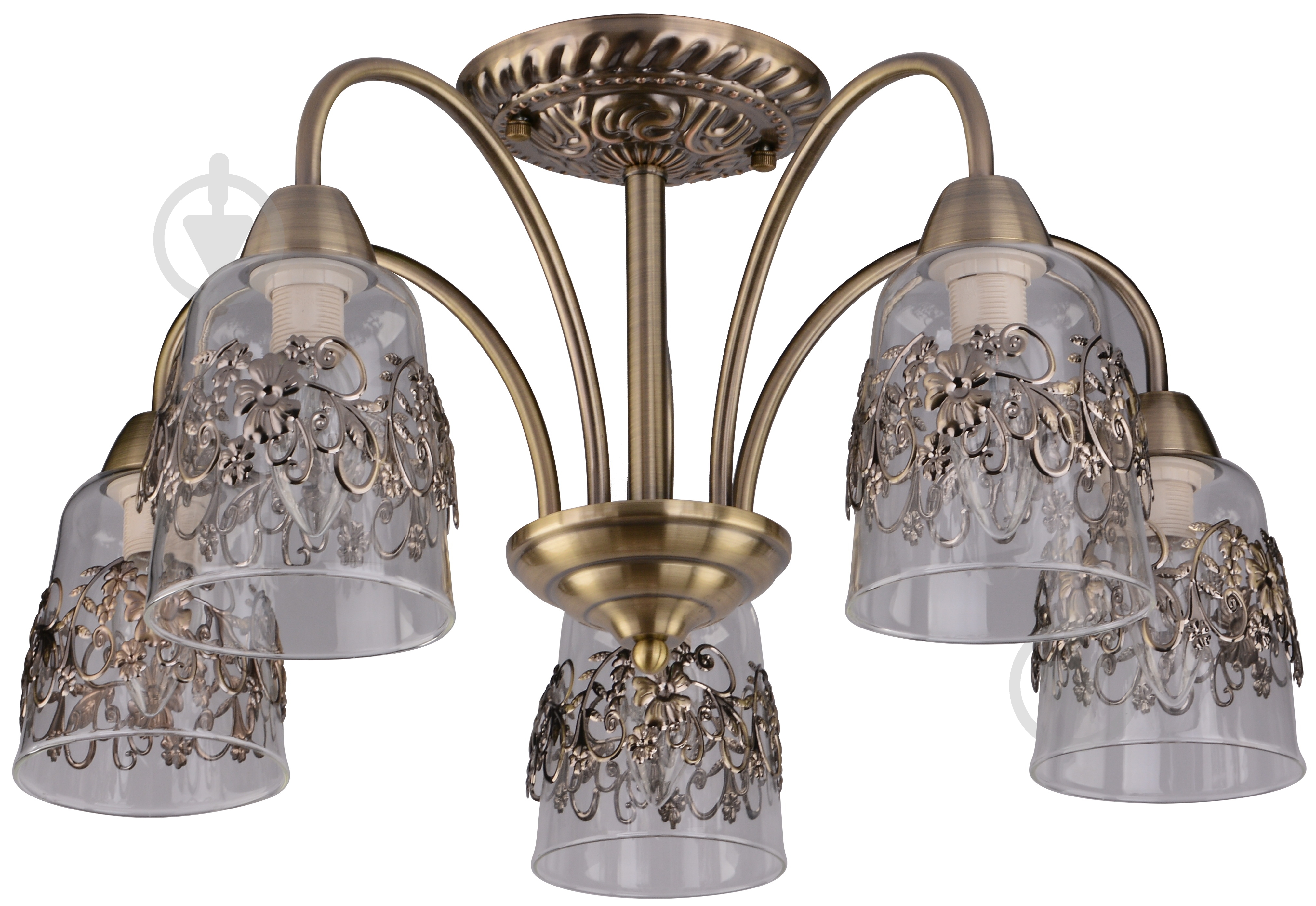 Люстра потолочная Blitz 5x40 Вт E14 бронза 3119-45 - фото 1