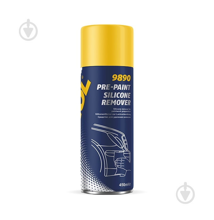 Антисилікон Mannol 9890 Pre-Paint Silicone Remover 450 мл - фото 1