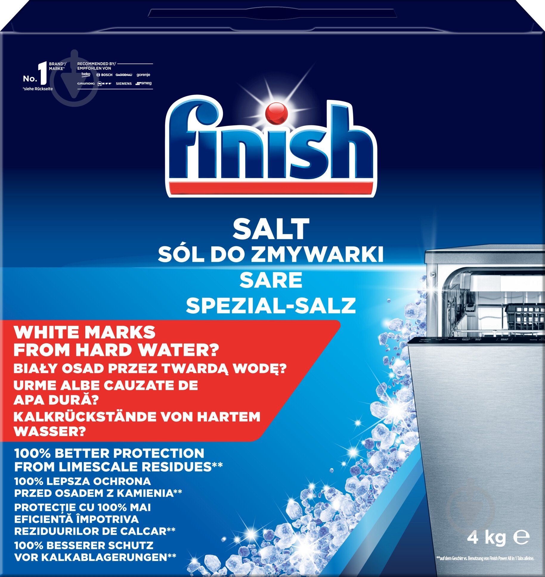 Сіль для посудомийних машин Finish 4 кг - фото 1