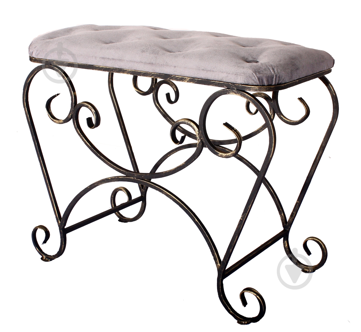 Пуф Равена 600х300х450 мм сірий - фото 1