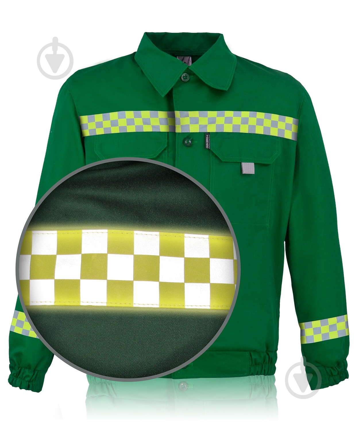 Куртка рабочая Торнадо Сервис 2 р. 48-50 рост 5-6 01051-01к-48-5 зеленый - фото 3