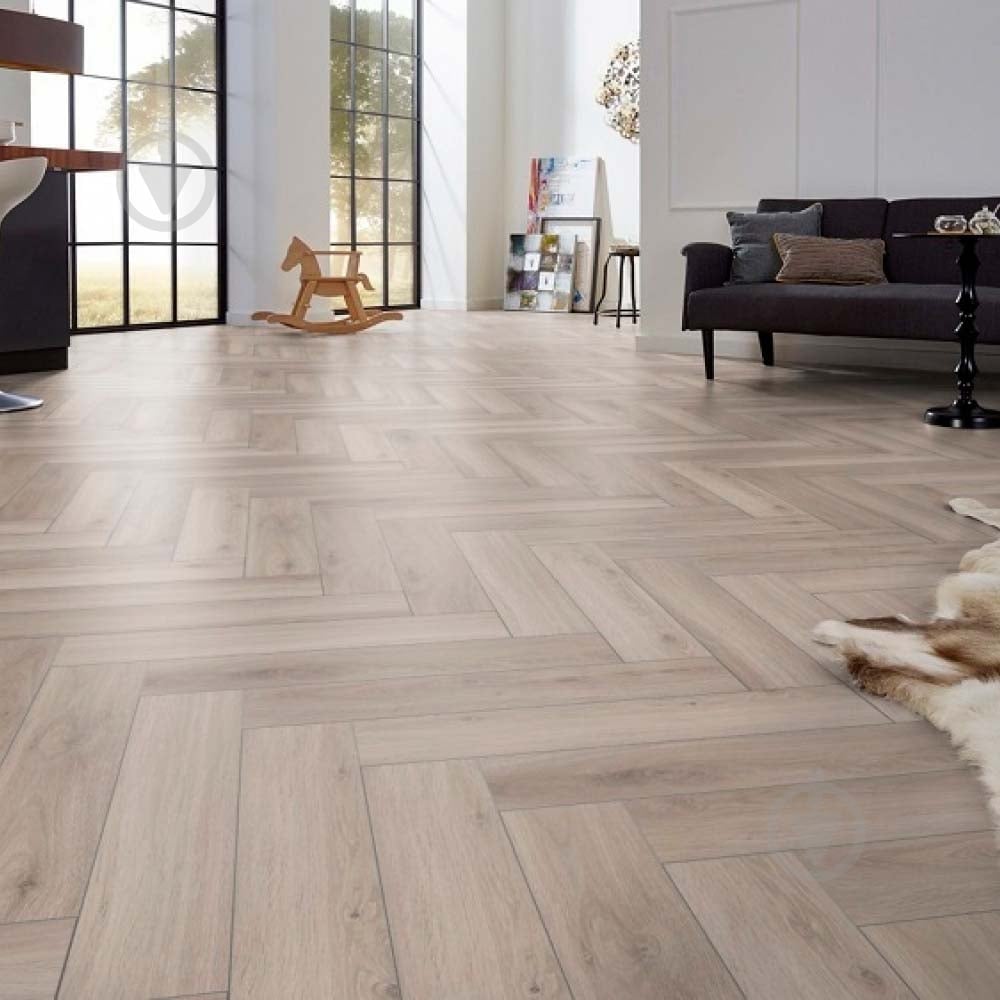 Ламинат елочка Kronotex Herringbone eiche silber 32/АС4/8 мм (3773) - фото 2