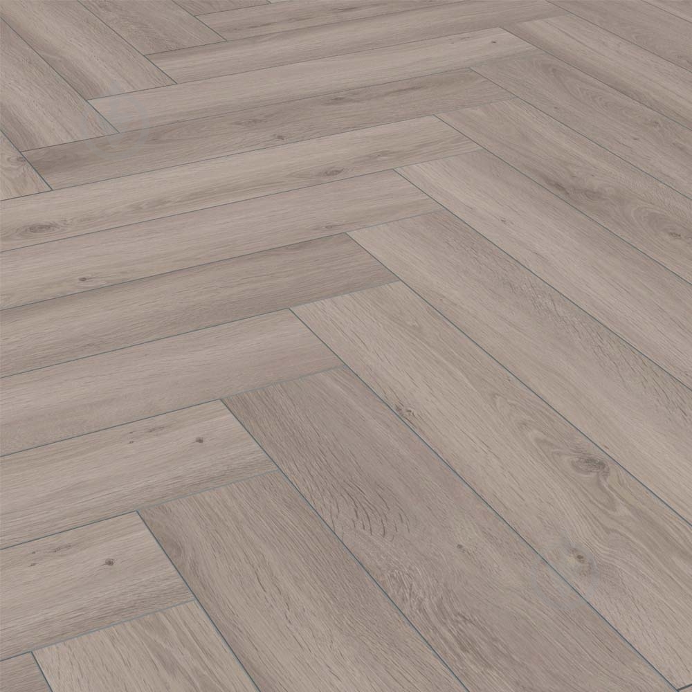 Ламинат елочка Kronotex Herringbone eiche silber 32/АС4/8 мм (3773) - фото 1