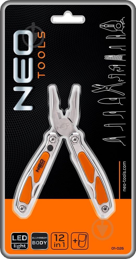 Мультитул NEO tools 12 елементів 01-026 - фото 2