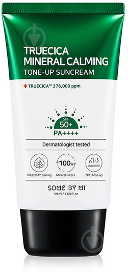 Крем солнцезащитный SOME BY MI Truecica Mineral Calming Tone-Up SunCream SPF 50+ 50 мл - фото 1 Крем солнцезащитный SOME BY MI Truecica Mineral Calming Tone-Up SunCream SPF 50+ 50 мл - фото 1
