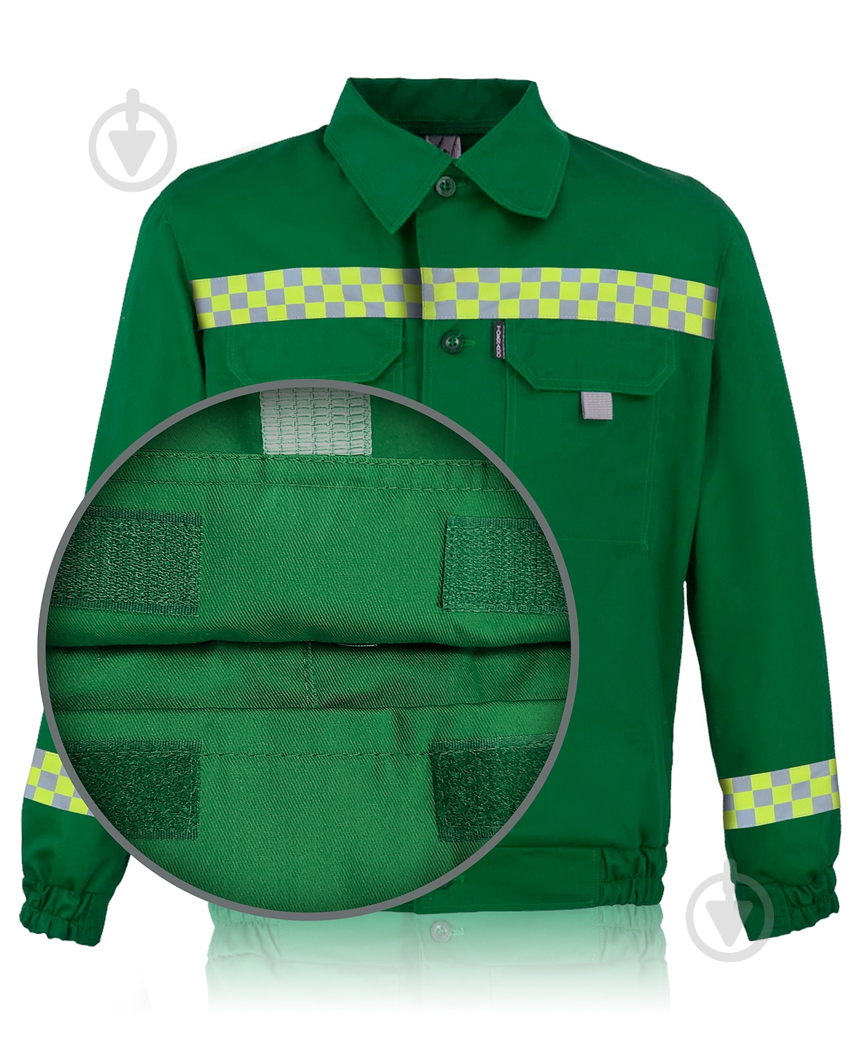 Куртка рабочая Торнадо Сервис 2 р. 56-58 рост 5-6 01051-01к-56-5 зеленый - фото 6