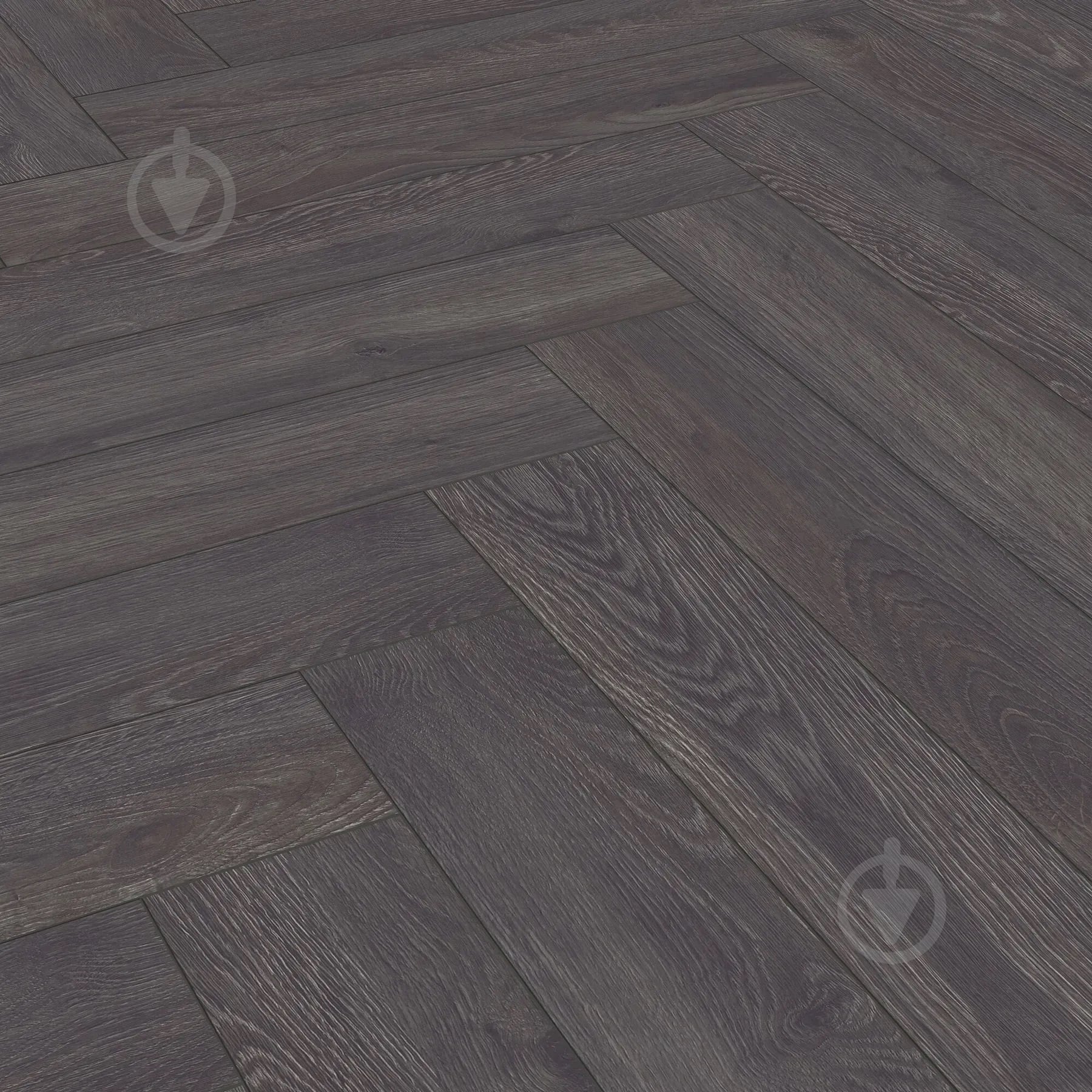 Ламинат елочка Kronotex Herringbone elba oak black 32/АС4/8 мм (6010) - фото 1