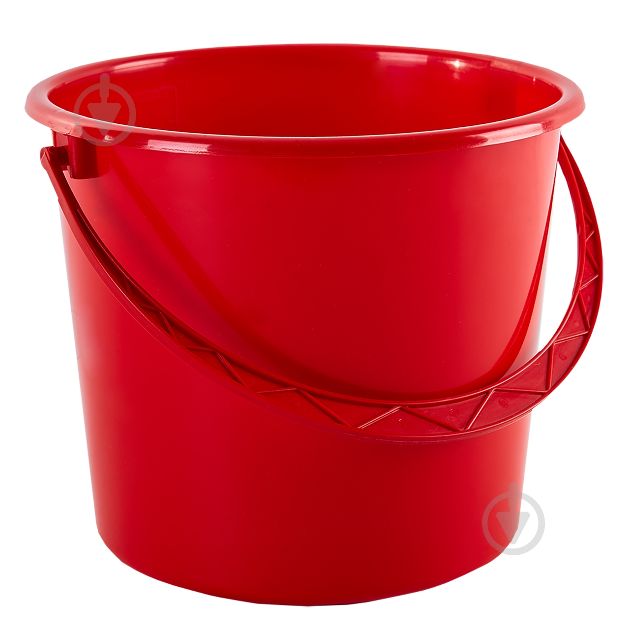Ведро обычное Алеана круглое 14 л красный - фото 1