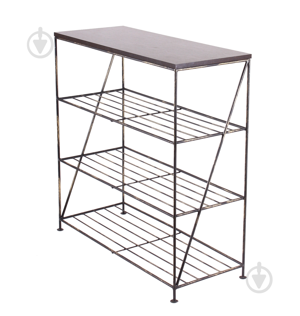 Тумба для взуття Метал Арт "Верде" 350x870 мм чорний - фото 4