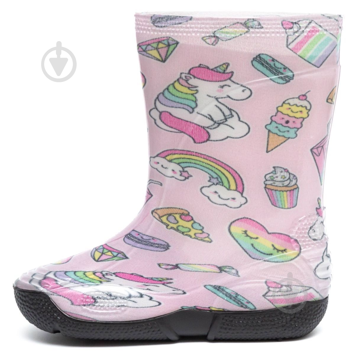 Чоботи гумові для дівчаток Oldcom Cartoon Єдинороги розмір 29-30 рожевий - фото 3 Чоботи гумові для дівчаток Oldcom Cartoon Єдинороги розмір 29-30 рожевий - фото 3
