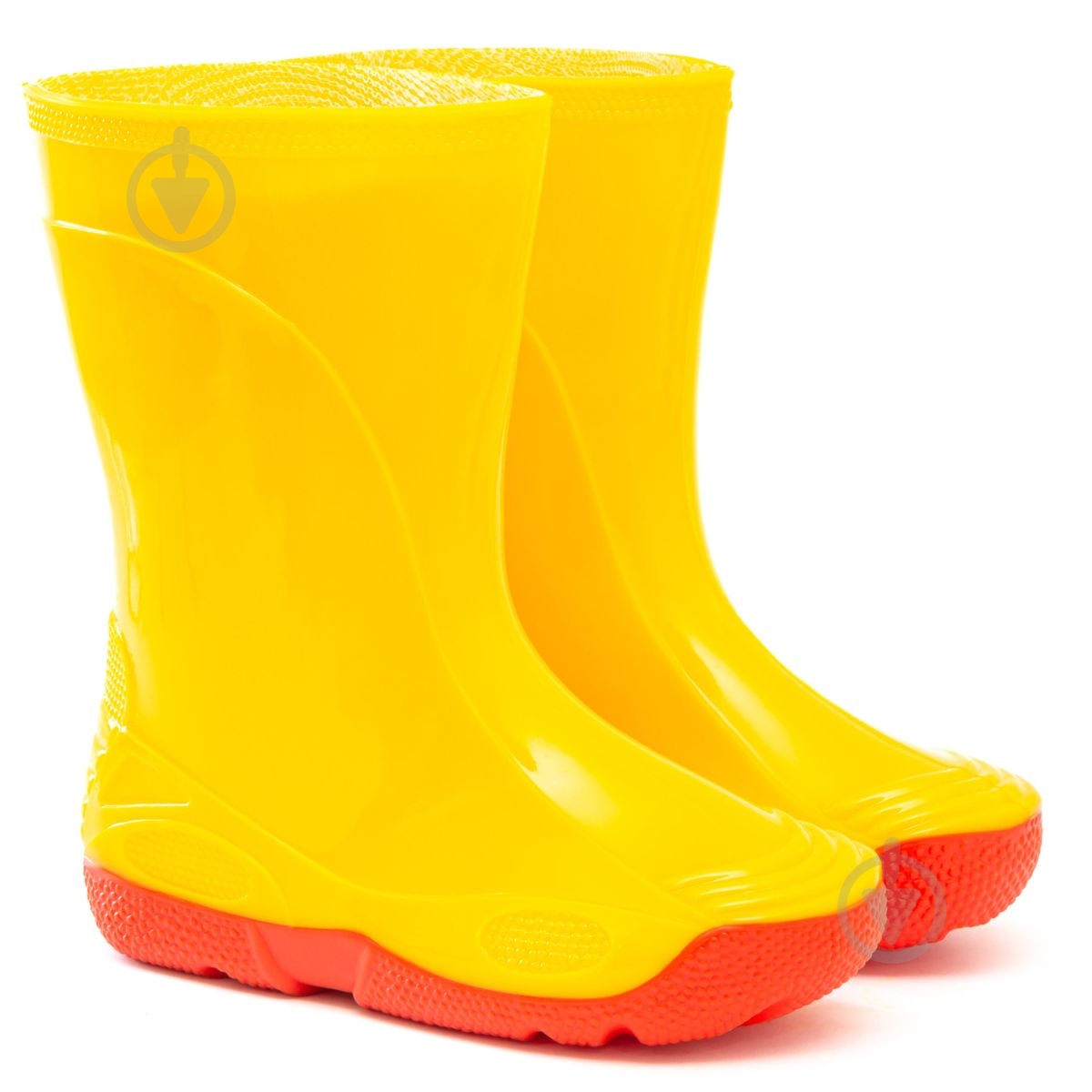 Сапоги резиновые для девочек Oldcom VIVID размер 33-34 желтый с красным - фото 4