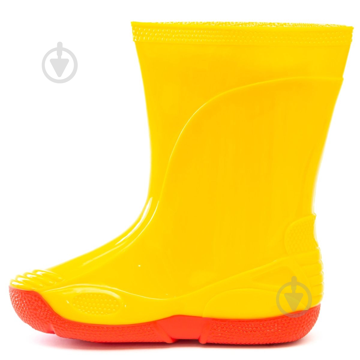 Сапоги резиновые для девочек Oldcom VIVID размер 33-34 желтый с красным - фото 2