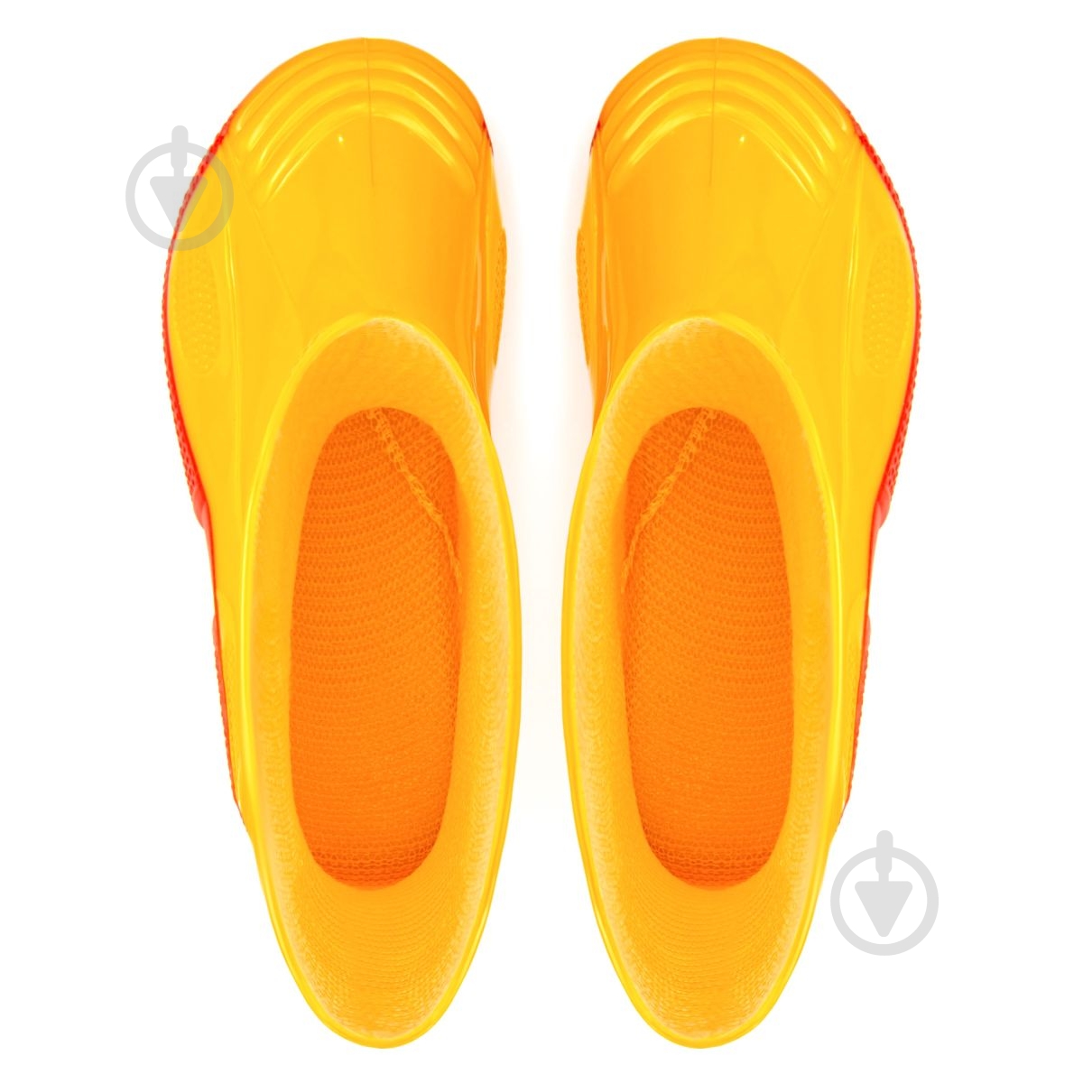 Сапоги резиновые для девочек Oldcom VIVID размер 33-34 желтый с красным - фото 5