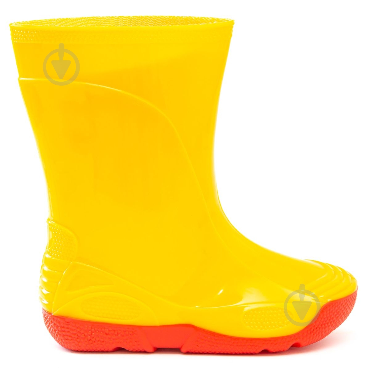 Сапоги резиновые для девочек Oldcom VIVID размер 33-34 желтый с красным - фото 1