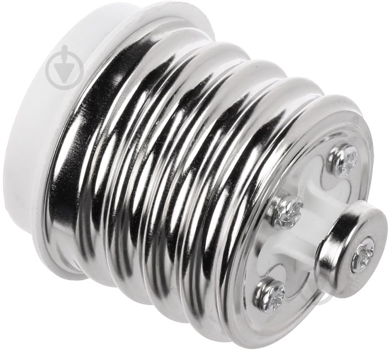 Патрон-перехідник Е40-Е27 E.NEXT E27 пластик білий s9100020 - фото 3