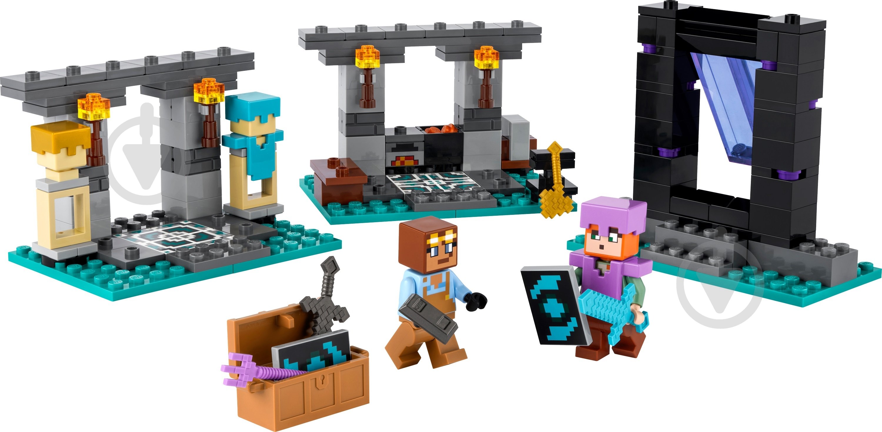 Конструктор LEGO Minecraft Зброярня 21252 - фото 3