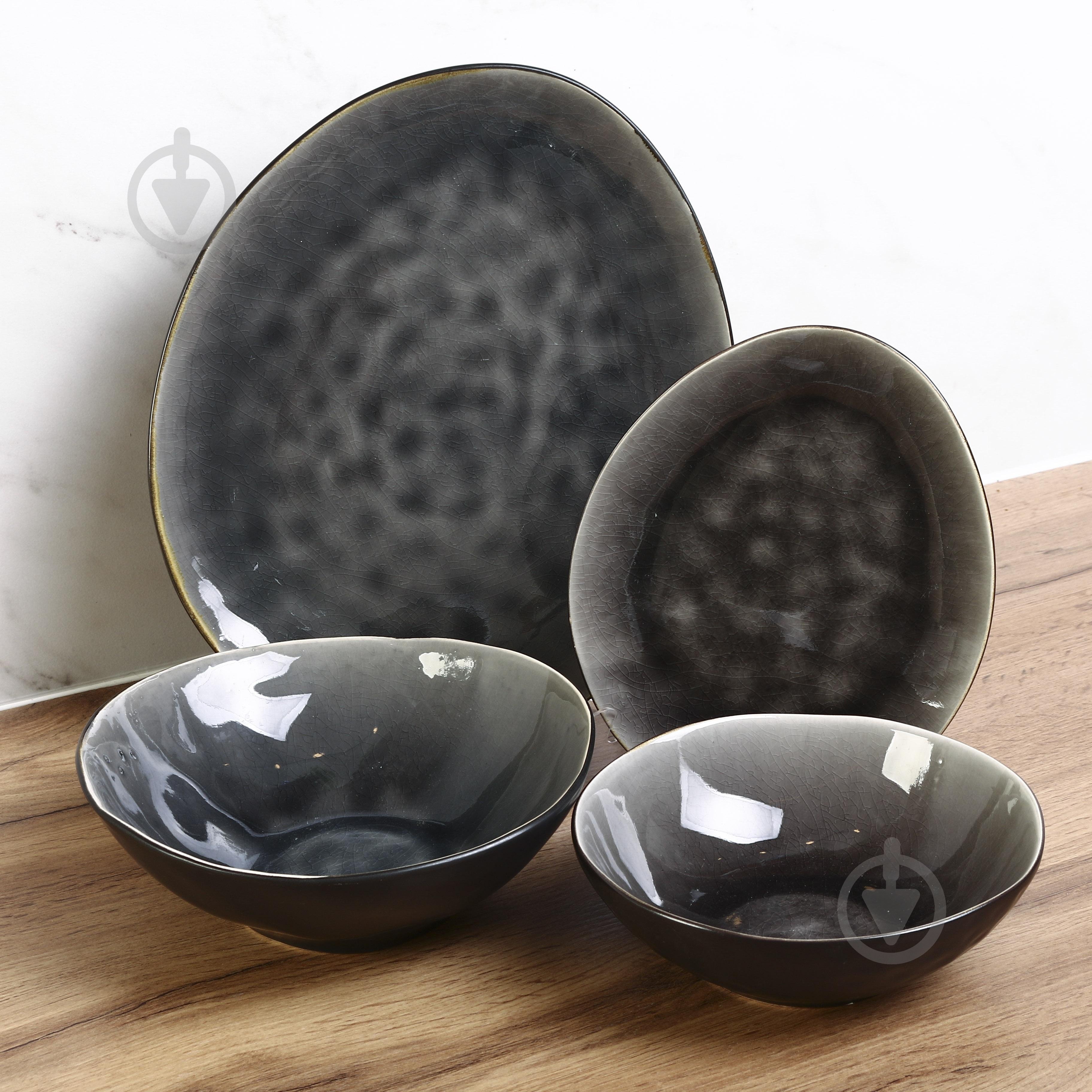 Тарілка обідня Fiora Night Glow 20х16,5 см - фото 4