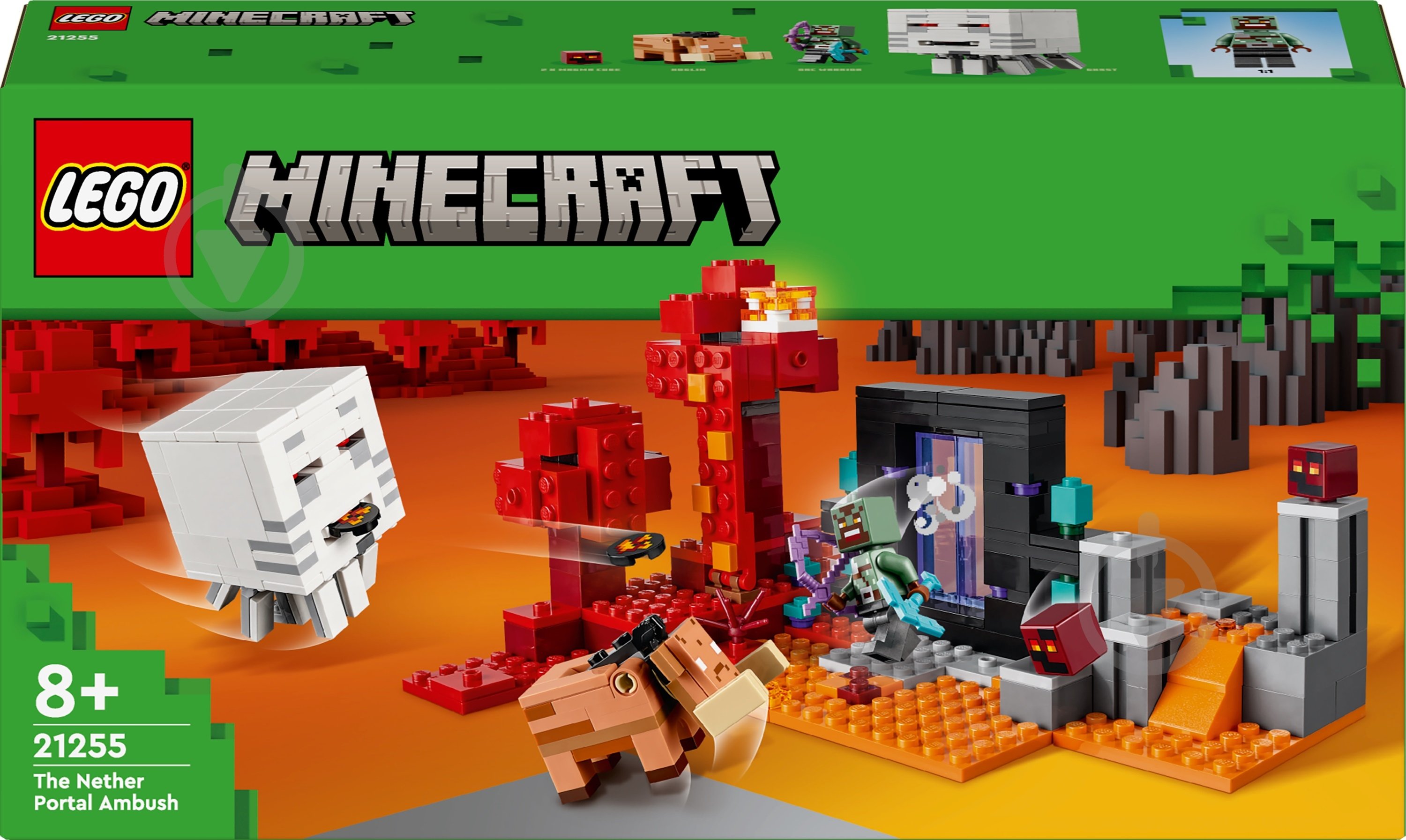 Конструктор LEGO Minecraft Засідка біля порталу в Нижній світ 21255 - фото 1