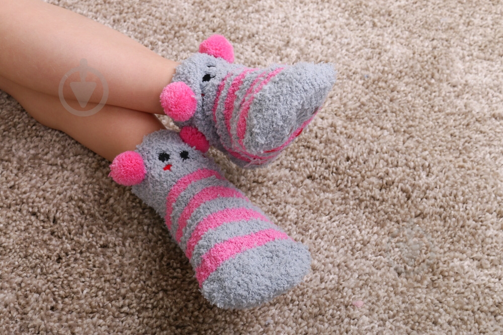 Носки для девочек Maxwin KIDS Страйп р.26-28 серо-розовый - фото 6
