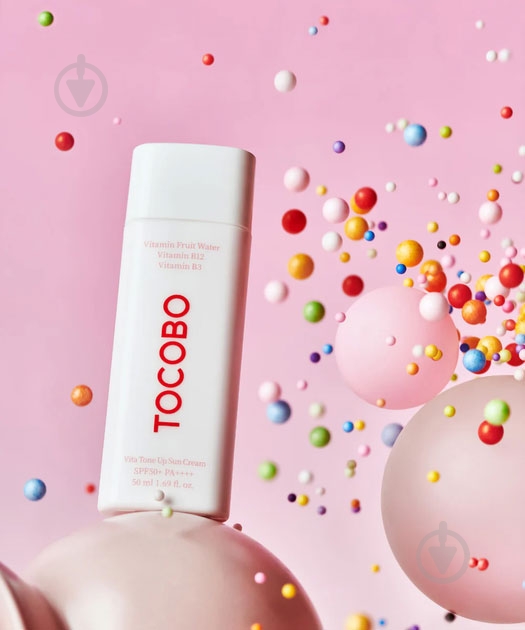 Крем солнцезащитный TOCOBO Vita Tone Up Sun Cream Вирівнює тон SPF 50+/PA++++ 50 мл - фото 4 Крем солнцезащитный TOCOBO Vita Tone Up Sun Cream Вирівнює тон SPF 50+/PA++++ 50 мл - фото 4