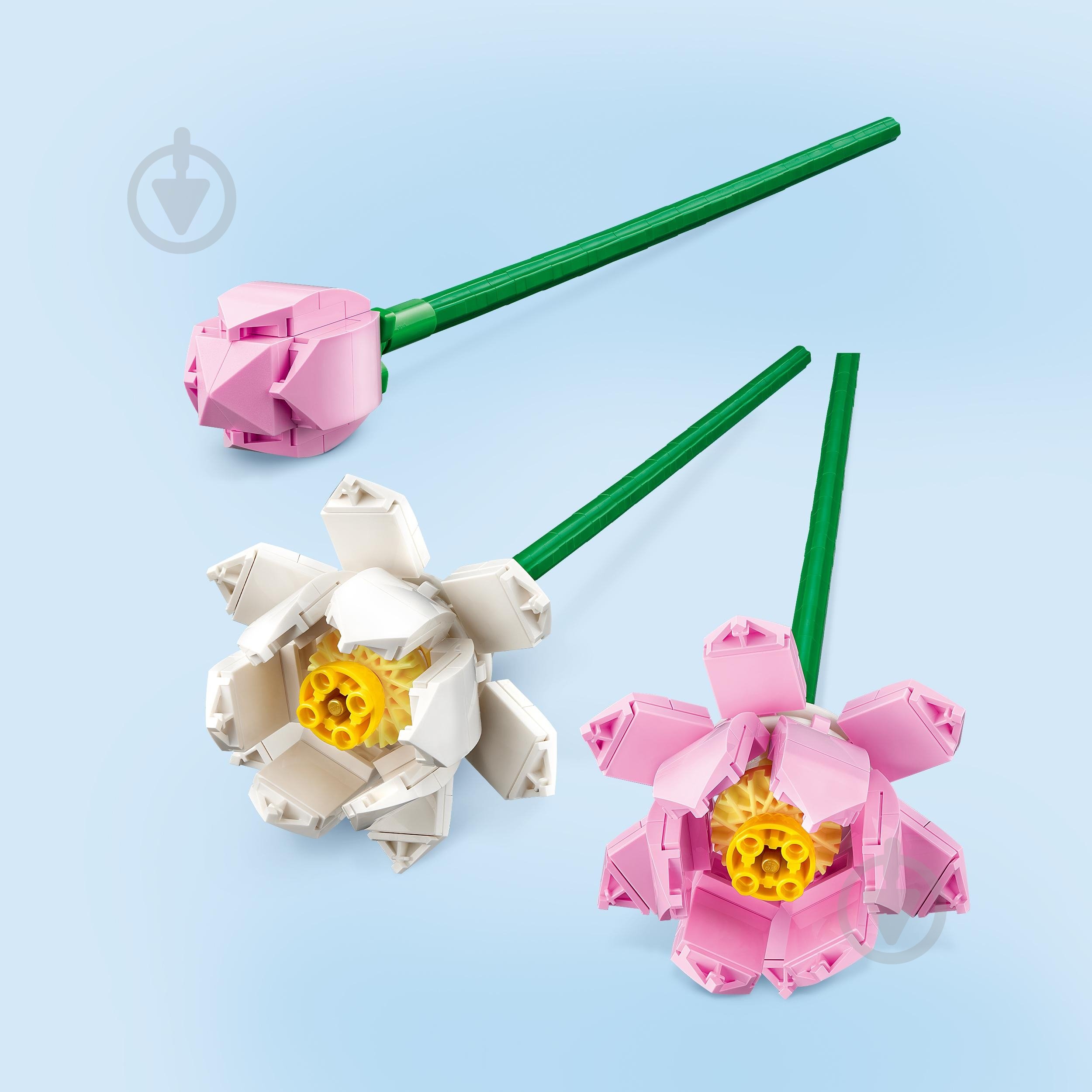 Конструктор LEGO Botanical Квіти лотоса 40647 - фото 6