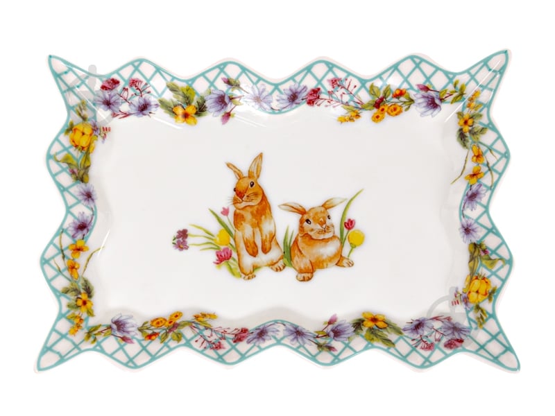 Блюдо прямокутне Lefard Funny Bunny 25 см 985-173 - фото 1 Блюдо прямокутне Lefard Funny Bunny 25 см 985-173 - фото 1